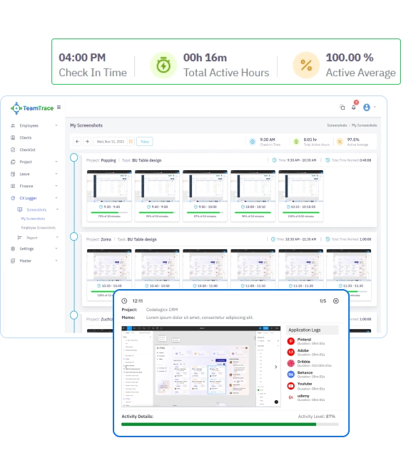 Employee Screen Monitoring Software - TeamTrace